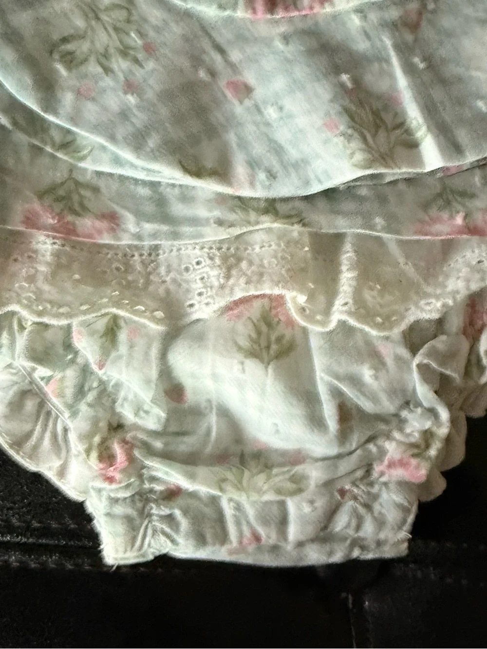 Happily Grey Baby Girl Floral Blue Gingham Dress